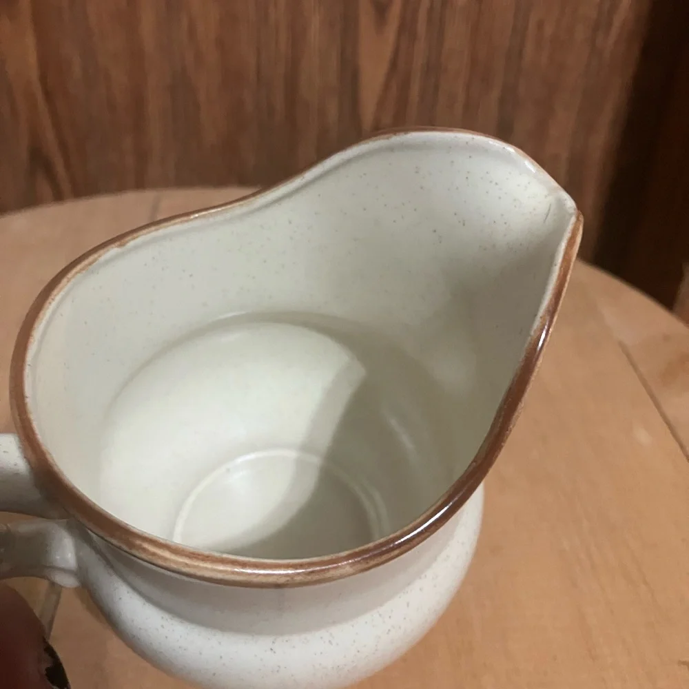 Vintage Stoneware Hearthside Creamer Floral Expressions Japan